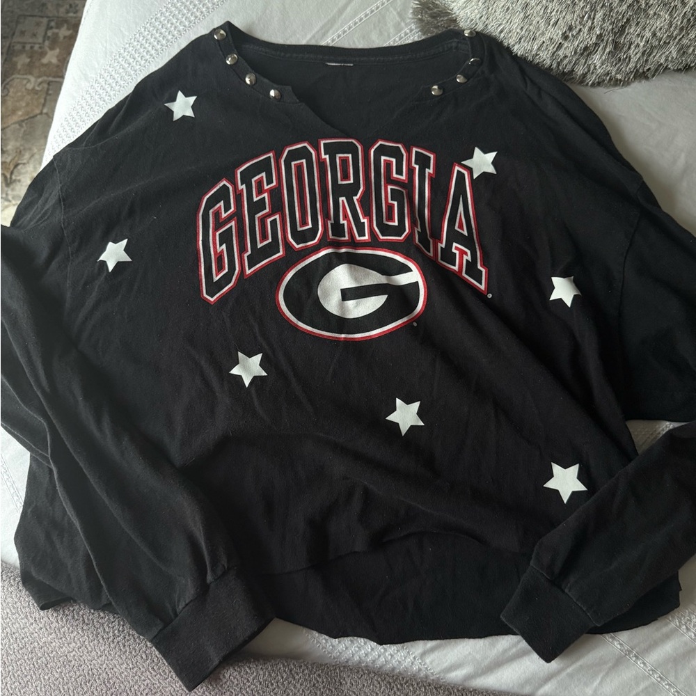 Georgia Stars Black Crewneck Sweatshirt